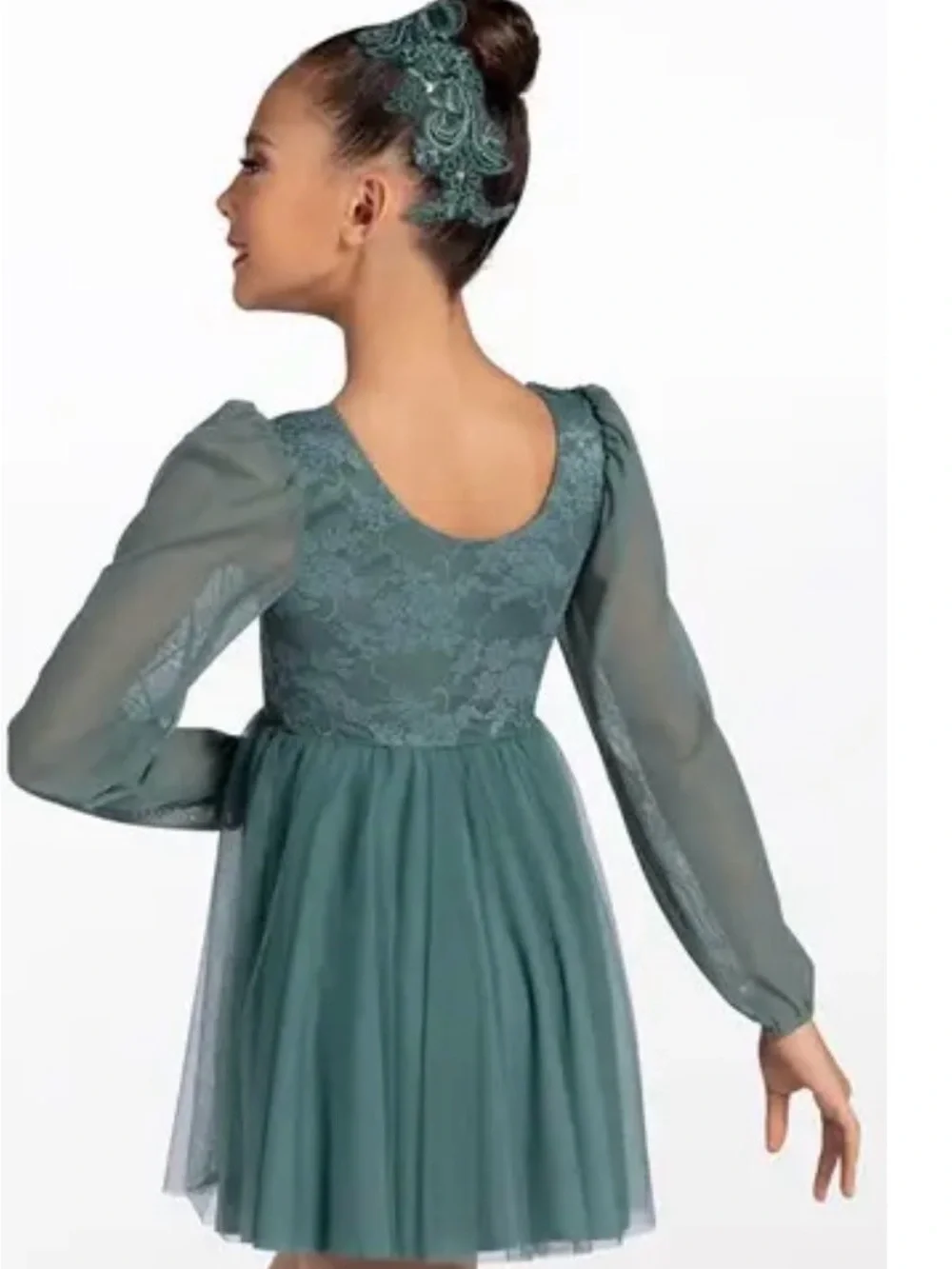 Weissman “Hear You Me” Purple Lace & Tulle Dance Costume - XLC